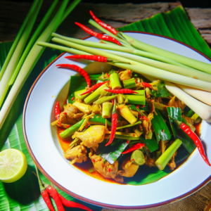 GaXaoSaOt Nationalgericht Vietnam: Ga Xao Sa Ot (Rezept)